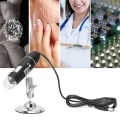 Miniatyrbillede 3 af 5: 1600x USB Digital Mikroskop Kamera Endoskop 8LED Stativ