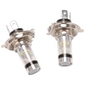 Pikkukuva 1 / 5: 2 kpl H4 9003 Hb2 LED-moottoripyörän ajovalot Hid Hilow Beam 6500k Valkoinen teho (haoyi)-yuhao