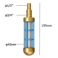 Miniatyrbilde 3 av 5: Messing 3/4 1/2 Slange Vann Sugestrainere Oppsamlingsfiltre Trykkvasker Verktøy 1 stk