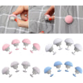 Miniatyrbillede 4 af 5: Dynefastgøringsklips til Dyne, 4 Dynebetræk Klips, Runde Svampeformede Fastgørelsesklips, Soveværelse Quilt Fastgørelsesstifter