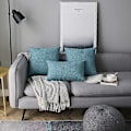 Miniatyrbilde 5 av 5: Sett med 2 rene fargede lumbale putetrekk, rustikk lin, dekorative putetrekk for sofa, sofa, dekorasjon