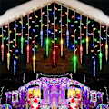 Pikkukuva 4 / 5: 3,5 m ja 5 m joulukranssiverhot valot 96 led:llä ja 216 led:llä