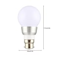 Pikkukuva 4 / 5: 3W B22 16 Värillinen RGB LED-Lamppu Polttimo Kaukosäätimellä