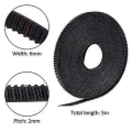 Miniatyrbillede 1 af 3: Gt2 Tandrem 5m 3D Printer 2mm Pitch 6mm Bredde Gummi