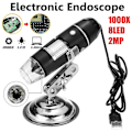 Miniatyrbillede 2 af 5: 1600x USB Digital Mikroskop Kamera Endoskop 8LED