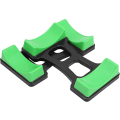 Miniatyrbillede 2 af 5: Fitness Dumbbell Stativ Dumbbell Opbevaringsstativ Support Stativ Dumbbell Stativ Buffer (sort grøn) (2 stk)