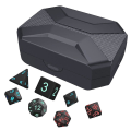 Miniatyrbilde 4 av 5: 7 stk Elektroniske Terninger USB Oppladbare Lysende Glødende DND RPG