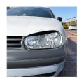 Miniatyrbild 3 av 5: För Golf4 Mk4 Iv 1997-2005 Blank Svart Frontstrålkastare Skydd Garnityr Strip Eyebrow Cover Trim Stick-yuhao