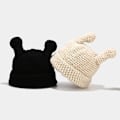 Pikkukuva 3 / 5: Naisten Talvi Käsityökoukuttu Beanie Hat Kiinteä Piirretty Tentacle Cuffed Skull Cap Caramel