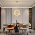 Miniatyrbillede 1 af 5: 40cm Cirkelformet Ring Design Hængende Lampe Led Metal Moderne