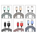 Miniatyrbild 3 av 5: Universal Micro USB-laddare Flätad Kabel Sladd MicroUSB Typ B