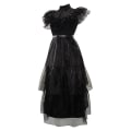 Pikkukuva 4 / 5: Wednesday Addams -asu, peruukki ja asut lapsille ja tytöille, naamiaisasu 100 DressB with Bag