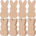 Miniatyrbillede 1 af 4: 8 stk Træ Påskekanin Bordpynt DIY Kanin Dekoration DIY Kanin Pynt