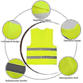 Miniatyrbillede 2 af 4: 4 stk. Refleksvest Førere Sikkerhed Gul Høj Synlighed Vest