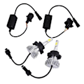 Miniatyrbilde 1 av 5: 2x LED-brikker 60W 6000LM Hovedlyssett H4/9004/9007