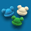 Miniatyrbilde 3 av 5: Voksen Tegneserie Bjørnøreformet Polyesterbøttehatt Fluffy Plush Vinterlue Blue