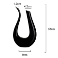 Pikkukuva 4 / 4: 1500 ml Luova Viinipullo Amber Musta Joutsen Astia