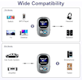 Pikkukuva 4 / 5: Bluetooth 5.3 -lähetin ja vastaanotin, Bluetooth-sovitin äänelle LED-näytöllä, handsfree-puhelut 3,5 mm Bluetooth Aux -sovitin PC:lle, TV:lle, kotiteatterille, jne.