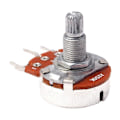 Miniatyrbillede 3 af 4: 10 stk. A250k Push Pull Kontrol Pot Potentiometer 18mm Split Shaft