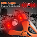 Miniatyrbillede 5 af 5: 10000mah Nødradio, Solcelledrevet Svingradio, Bærbar AM/FM/NOAA Vejrradio Med Telefonoplader, Lommelygte, SOS Alarm Orange