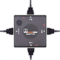 Miniatyrbilde 1 av 5: HDMI Mini-bryter for 3 enheter til 1 TV-bryterboks
