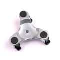 Miniatyrbild 2 av 4: 6 Tums Stål Tri-Dolly 300 Lb Lastkapacitet Stabil Swivel För Hemmet (1st, Silver)