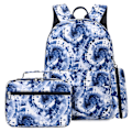 Miniatyrbild 2 av 5: Resväska Ryggsäck Skolryggsäckar Isolerad Lunchpåse Mode Casual 3-pack Student Picknick Rosa Pennfodral För Flickor blue