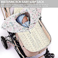 Miniatyrbild 2 av 4: Nyfödd Baby Swaddle Stickad Vagn Wrap Varm Sovsäck