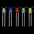 Miniatyrbillede 4 af 4: 500 stk. 3mm Diode Pære LED Lys Emitterende Diode Elektroniske Komponenter Farve Hvid Rød Blå Grøn Gul-yuhao