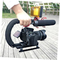 Miniatyrbild 7 av 7: Handhållen Kamerastabilisator Foto Videostabilisator C-typ U-typ Lätt att Bära Gimbal för DSLR