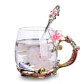 Miniatyrbillede 2 af 4: 2 stk. Palads Carving Diamond Enamel Farve Tekop Pink