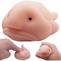 Miniatyrbild 1 av 5: Dra, Sträck och Kläm Stressboll Fiskleksak, Sinnesfiskansikte Emotioner, Söt Ångestlindrande Leksak, Stressreducering Ångestlindring