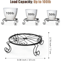 Miniatyrbillede 3 af 5: Plante Stativer, [3 stk] 9 Tommer Moderne Hjerteformet Plantepot Holder