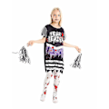 Miniatyrbillede 1 af 5: Pigekostume Fearleader Cheerleader Fancy Up L