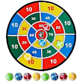 Miniatyrbillede 1 af 3: Børne Dartbræt Velcro 8 Bolde Fast Greb Dart Spil