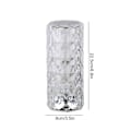 Miniatyrbillede 1 af 2: LED Krystal Bordlampe Diamant Rose Natlampe Berøring