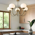 Pikkukuva 1 / 5: Led-riipusvalaisin Mid-Century 3/5 Valoa Sputnik-kattokruunut