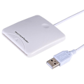 Miniatyrbillede 3 af 3: Hvid ABS USB Smart Chip Kortlæser SIM Slot
