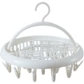 Miniatyrbild 1 av 5: Multifunktionell Torkställ Multi-klämma Strumpor Balkong Vikbar Underkläder Multi-purpose Hushåll Multi-huvud Klädställ White