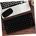 Miniatyrbillede 4 af 8: 2 stk. Trådløst tastatur og mus, pianolakering, genopladelig, 10 m lang afstand, nem