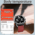 Miniatyrbillede 4 af 5: 2024 Blodsukker Smartwatch ECG+PPG Overvågning af Blodtryk Kropstemperatur Smartwatch Mænd IP68 Vandafvisende Fitness Tracker - Smart Ure Ny Mesh belt black
