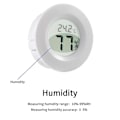 Miniatyrbillede 2 af 4: 3 stk. Mini Rundt Hygrometer Termometer Digital LCD Skærm Måler Måler Indendørs Gave