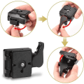 Miniatyrbillede 3 af 4: Hurtigudløsningsplade 1/4'' til 3/8'' Skrue Adapter Kompatibel (1 Styk, Sort)
