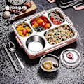 Miniatyrbillede 1 af 5: 1300ml Pink Japansk Madkasse i Rustfrit Stål Bento Box
