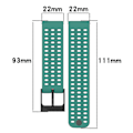 Miniatyrbild 2 av 4: Sportarmband för Suunto Vertical/9 Peak Pro/9 Peak/5 Peak, 22mm Silikonarmband Black
