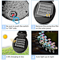 Miniatyrbillede 3 af 4: 2 Solcelled Roseblomst Lys LED Skiftende Solblomst Lampe