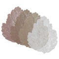 Miniatyrbilde 1 av 4: 4 stk Kopper Matte Anti-Skli Varmeisolasjon Lønn Blad Bord Matte Rett Matte Servise Matte