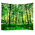 Pikkukuva 1 / 5: 150x150cm Vihreä Metsä Tapetti Seinäkoriste Ripustus Kangas