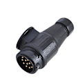 Miniatyrbilde 5 av 5: 12V 13-polet Tilhengerpluggadapter Plast 13-polet Tilhenger Elektrisk Kobling Ledningskobling Adapter