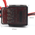 Miniatyrbild 2 av 5: 320A 7.2V-16V Borstad ESC för RC Bil Lastbil Båt